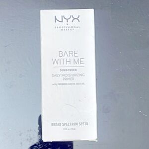 NEW!! Never Opened! NYX Bare With Me Daily Moisturizing Primer SPF 30